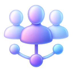 Team and analytics icon representing AlgoTitan AI developers and quantitative traders